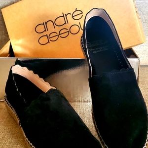Andre' Assous, Black Suede, Caroline, Size 9